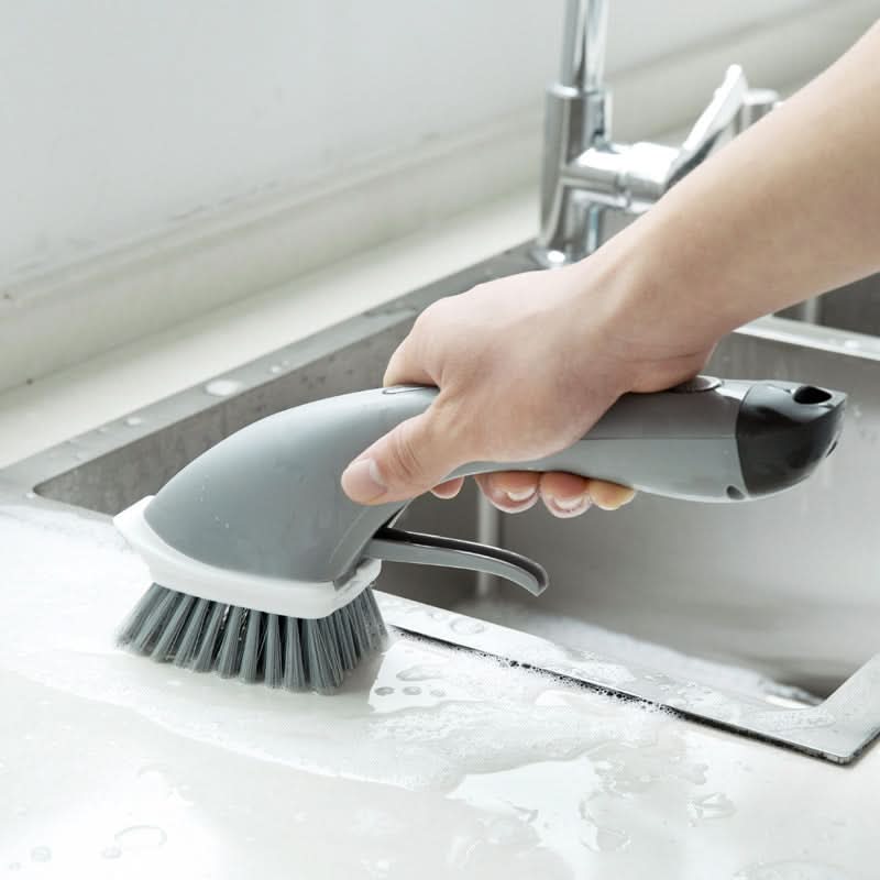 Long-Handle Dishwashing Brush with Soap Dispenser