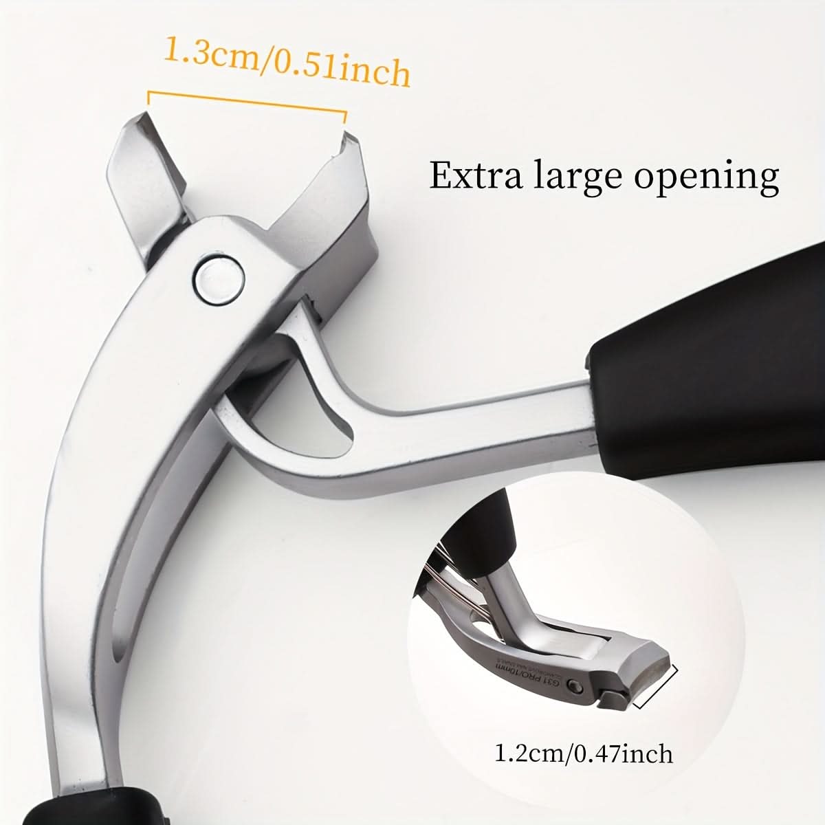 Heavy-Duty Stainless Steel Toenail Clippers