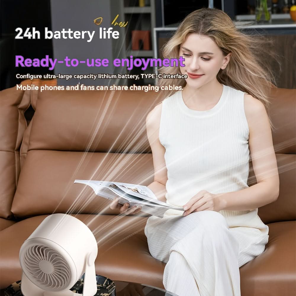 Turbine Fan - USB Charging with Digital Display Fan for Home, Office