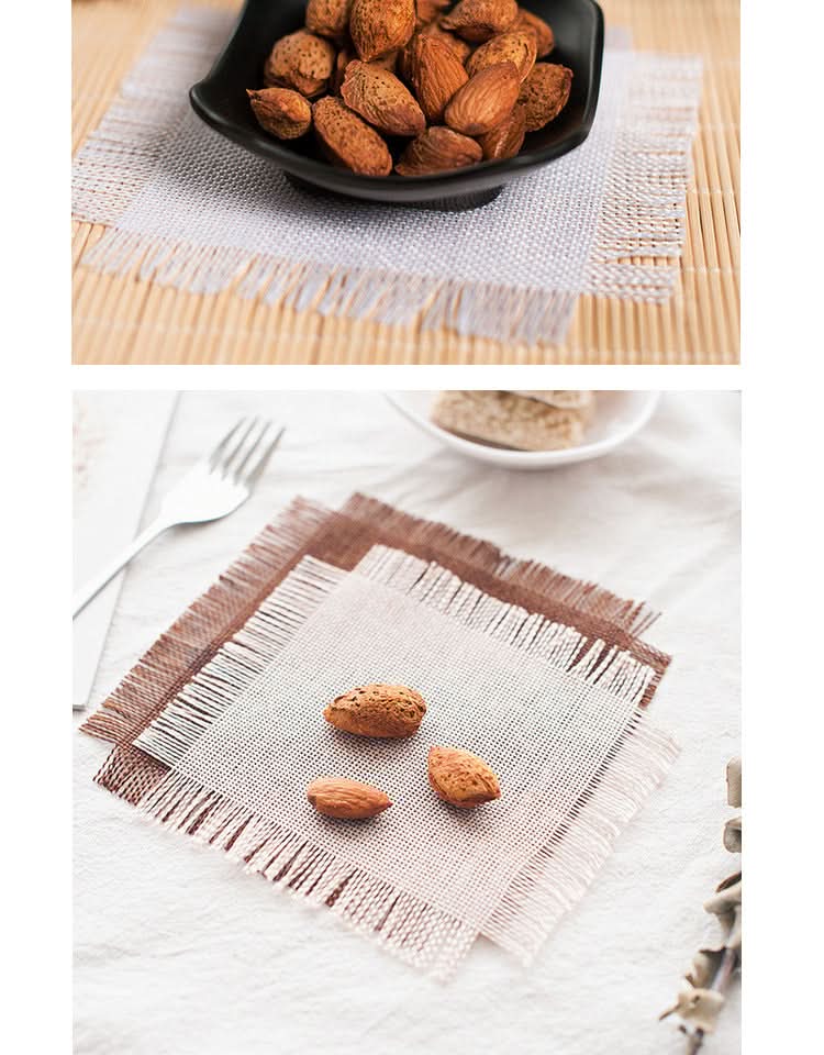 Retro Linen Gourmet Coasters (Set of 2)