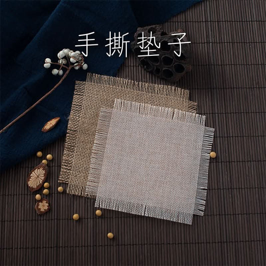 Retro Linen Gourmet Coasters (Set of 2)