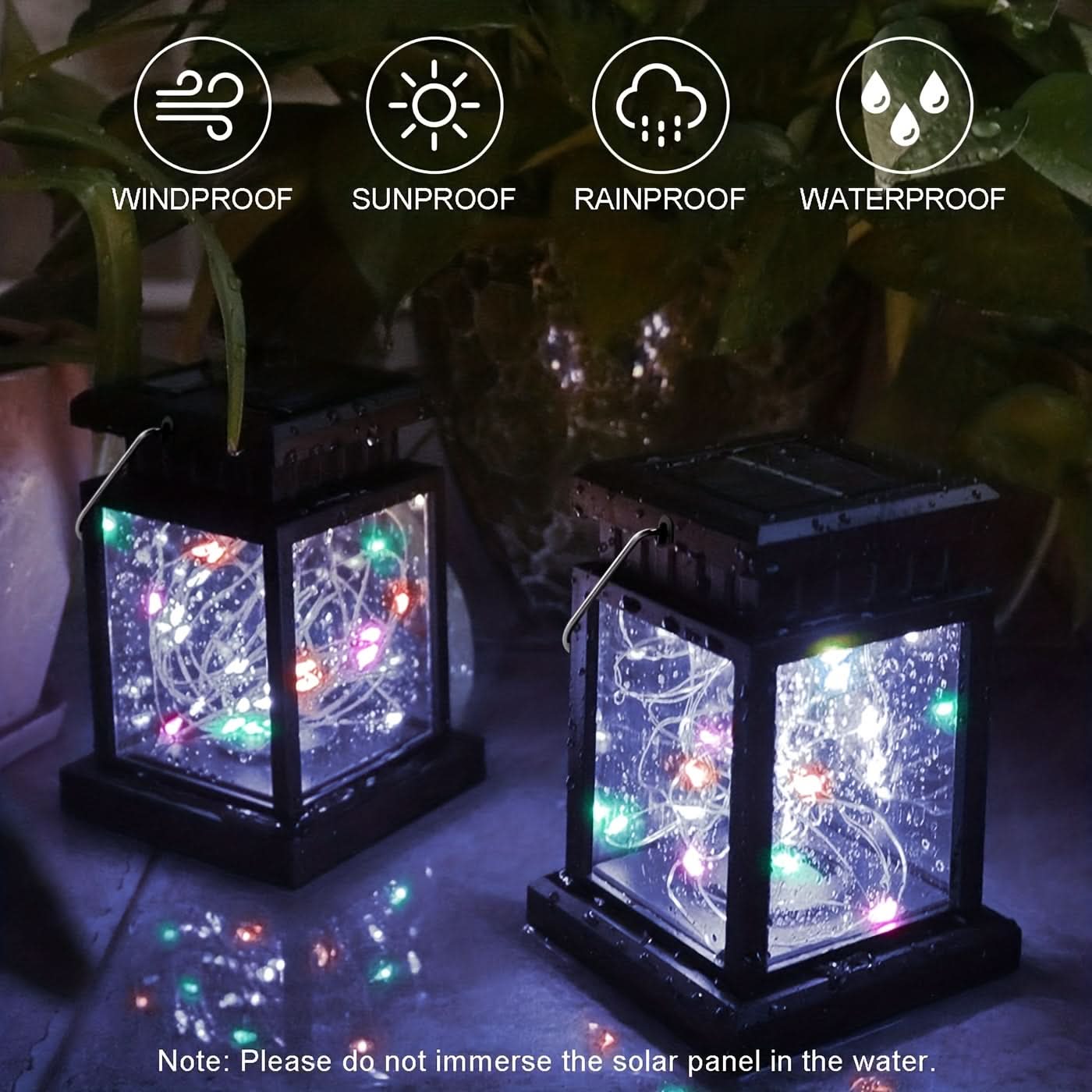 Solar-Powered Hanging Lanterns – Outdoor Garden Lights