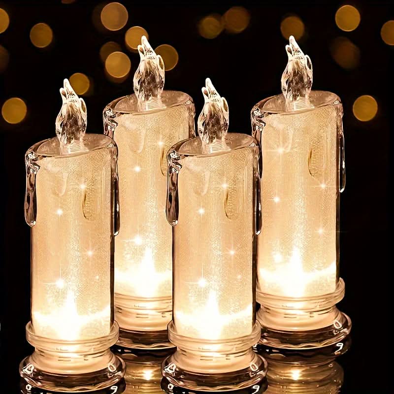 LED Flameless Pillar Candles Set (Set of 3 pcs.)