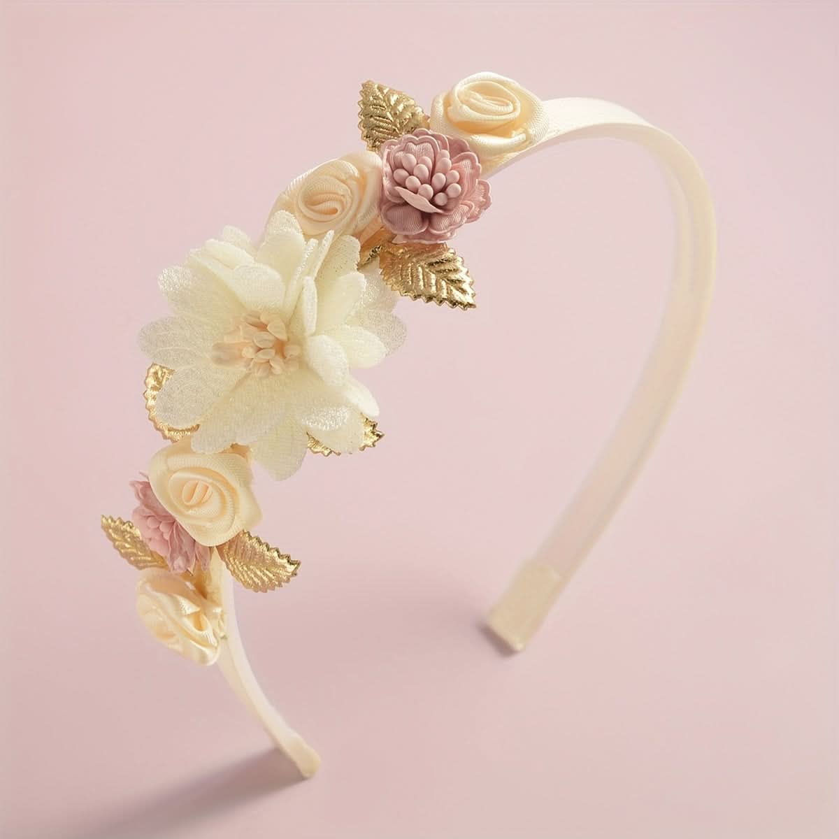 Vintage Floral Leaf Hair Band for Women