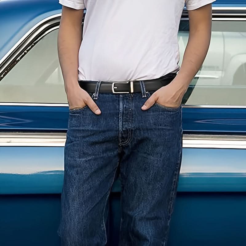 Men’s Leather Belt with Automatic Buckle