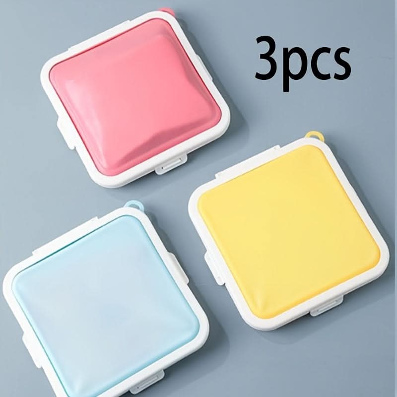 3pcs Reusable Silicone Sandwich Keeper Set (Random Colors)