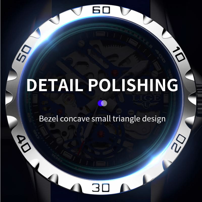 Men's Mechanical Watch - Large Dial, HD Luminous Display