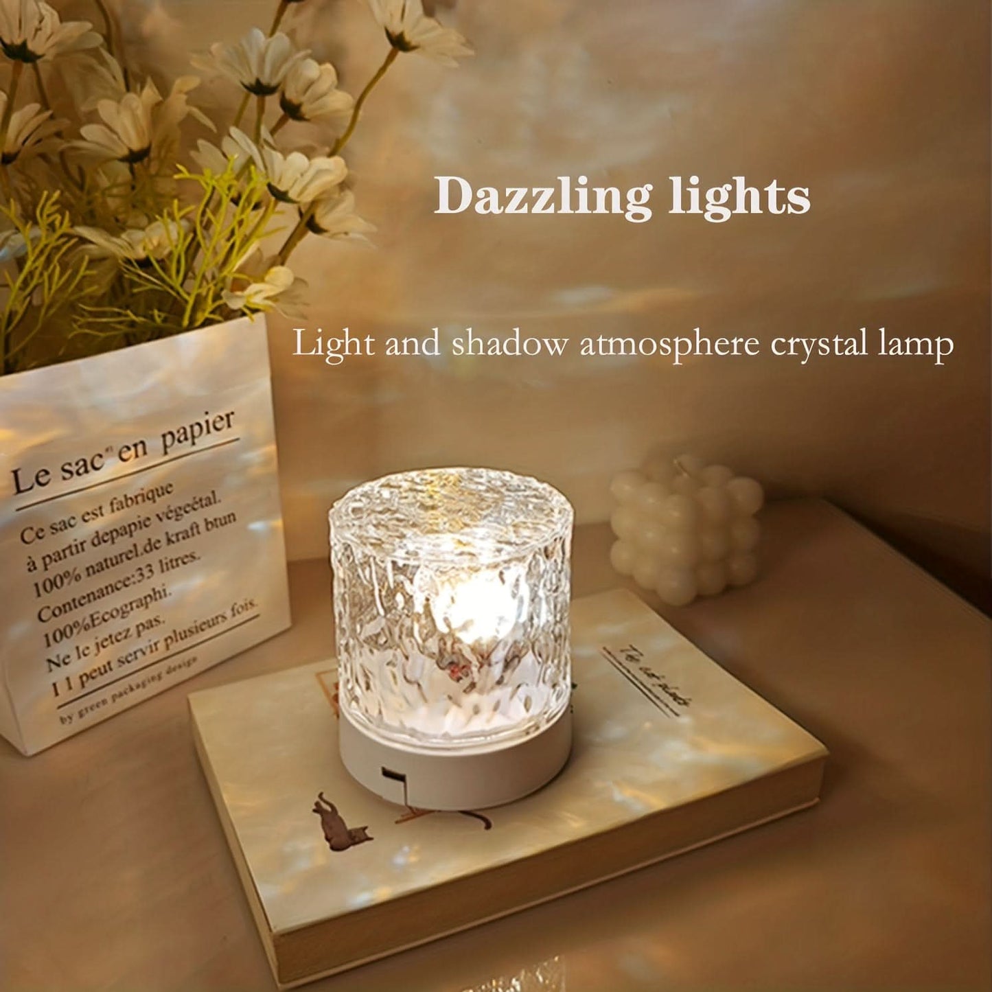 Color-Changing Water Ripple Table Lamp