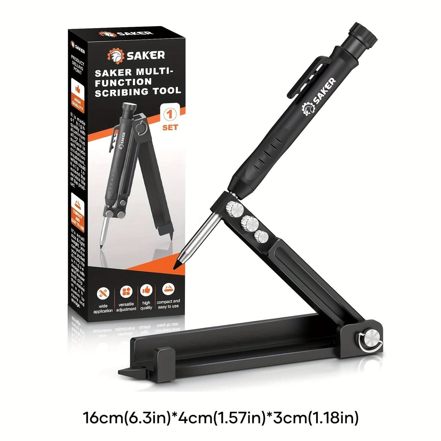 Saker Multi-Function Scribing Tool for Woodworking