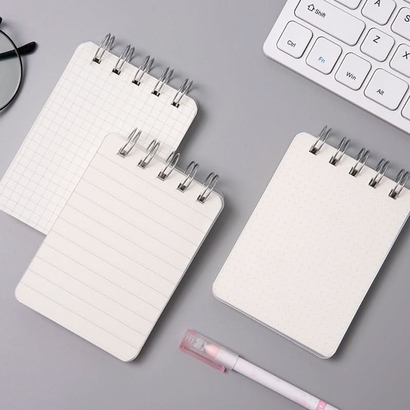 Upward Flip Loose-Leaf Pocket Notebook - Portable Mini Coil Notebooks