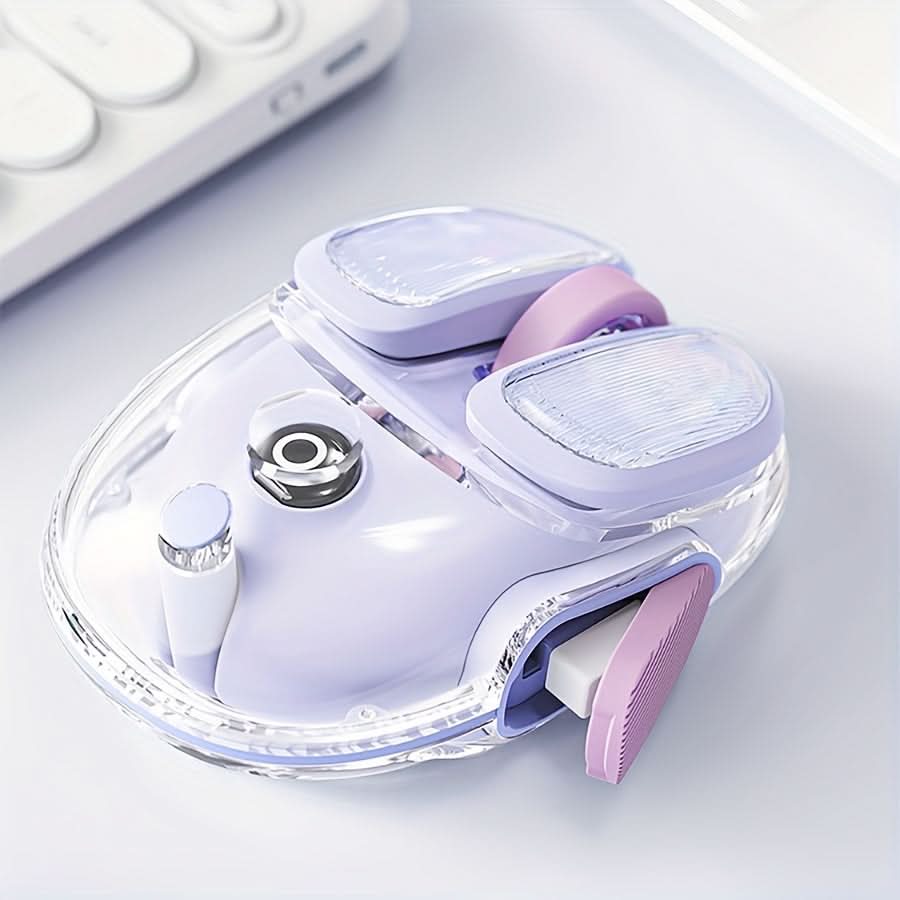 Rechargeable Wireless Mini Mouse with 4800 DPI- LED Backlit