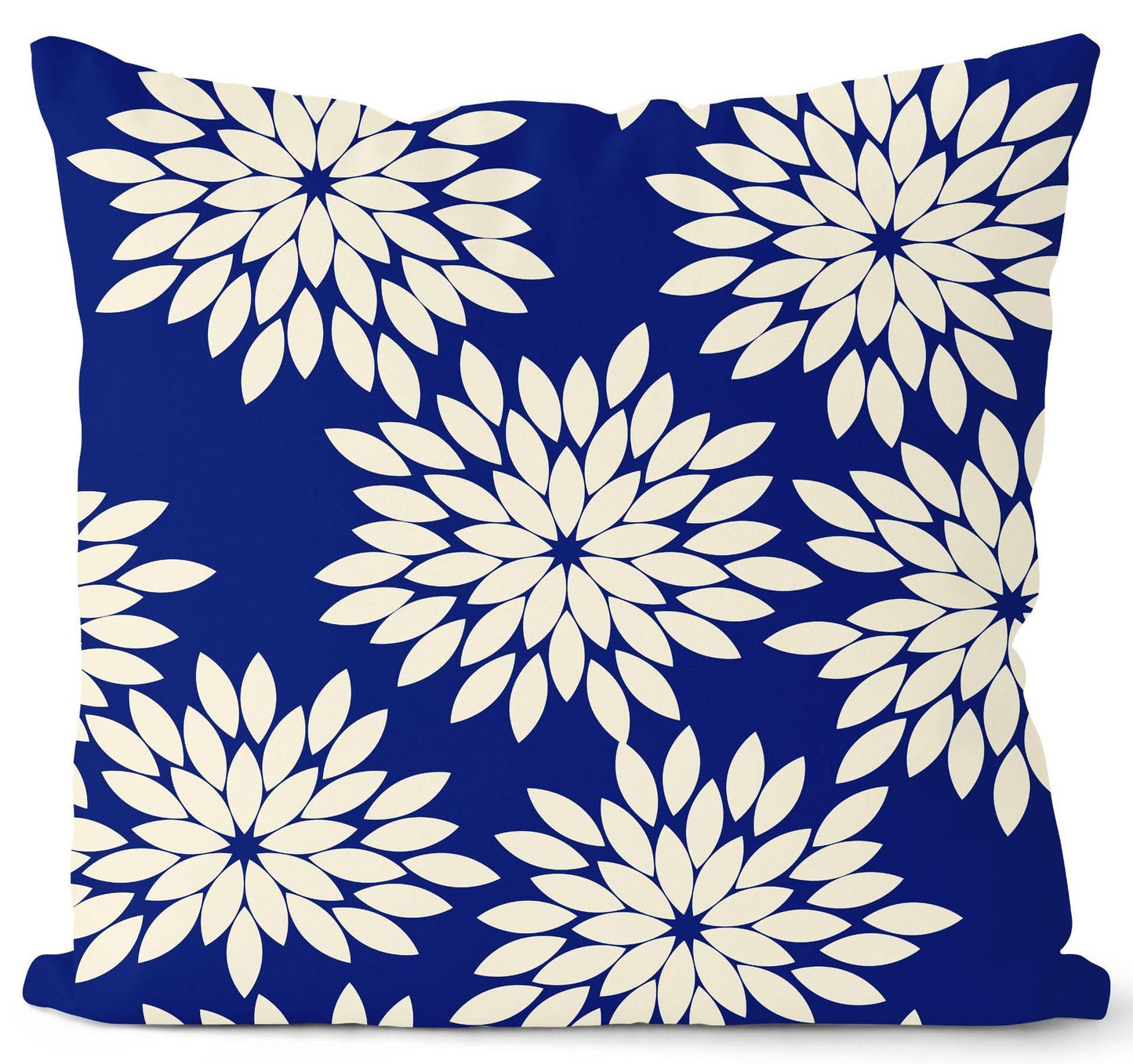 Royal Blue Geometric Pillow Cover