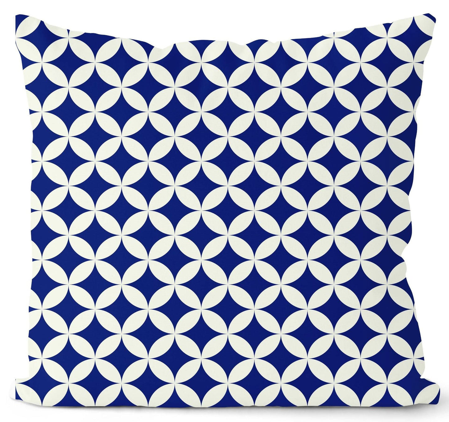 Royal Blue Geometric Pillow Cover