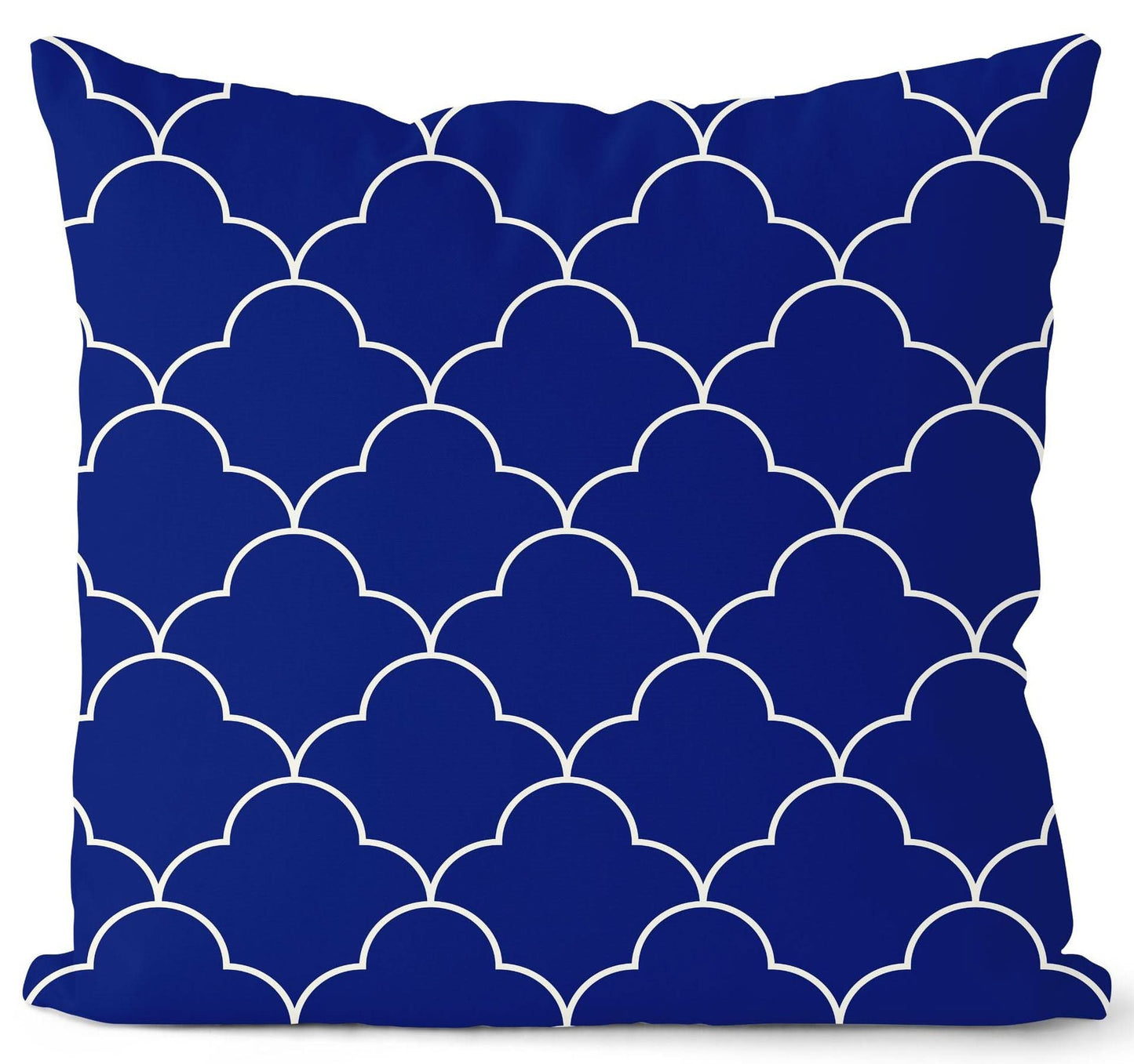 Royal Blue Geometric Pillow Cover
