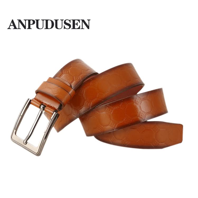 Unisex PU Leather Pin Buckle Belt