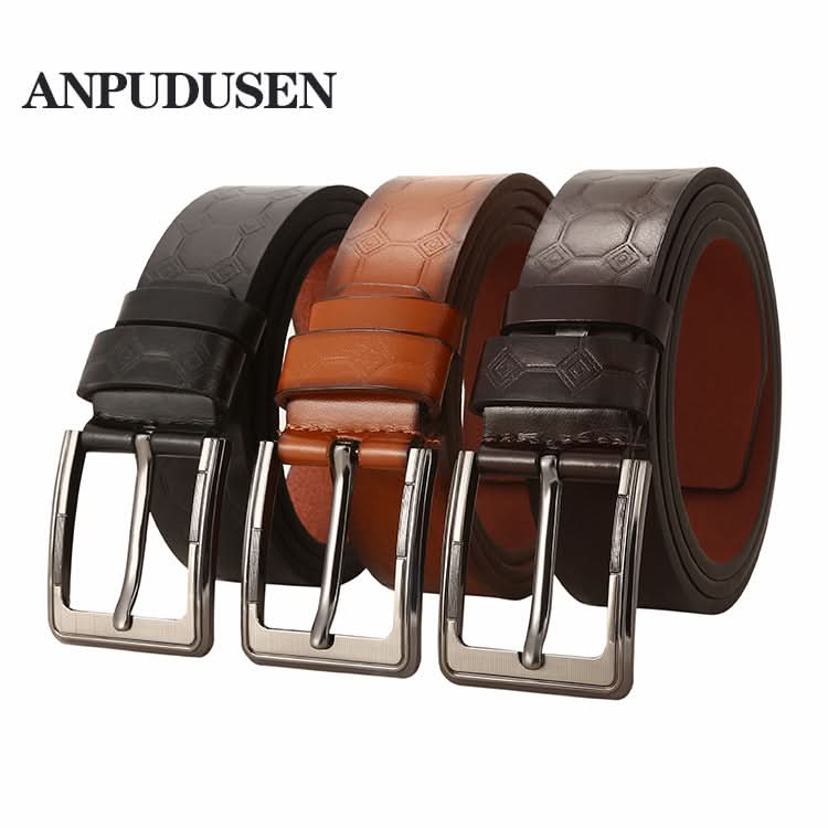 Unisex PU Leather Pin Buckle Belt