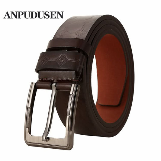 Unisex PU Leather Pin Buckle Belt