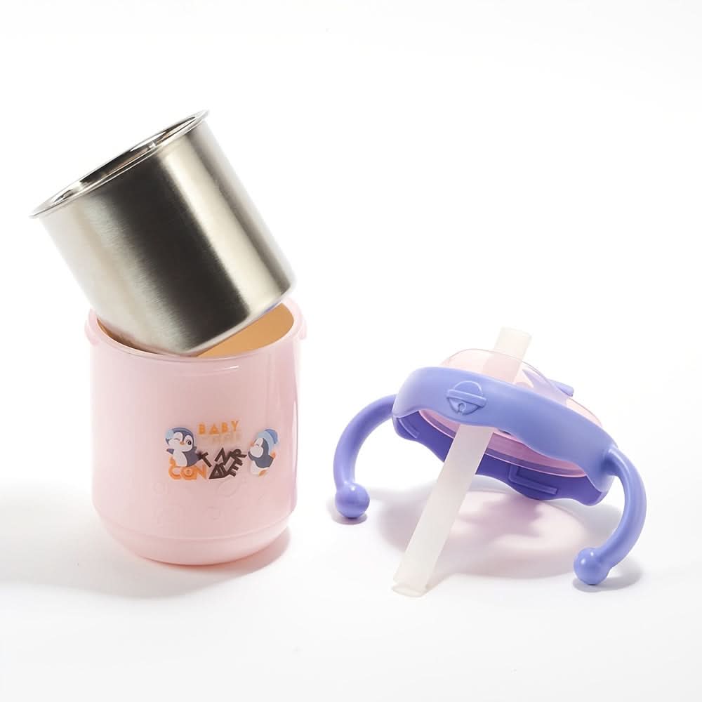 250ml Stainless Steel Sippy Cup for Toddlers