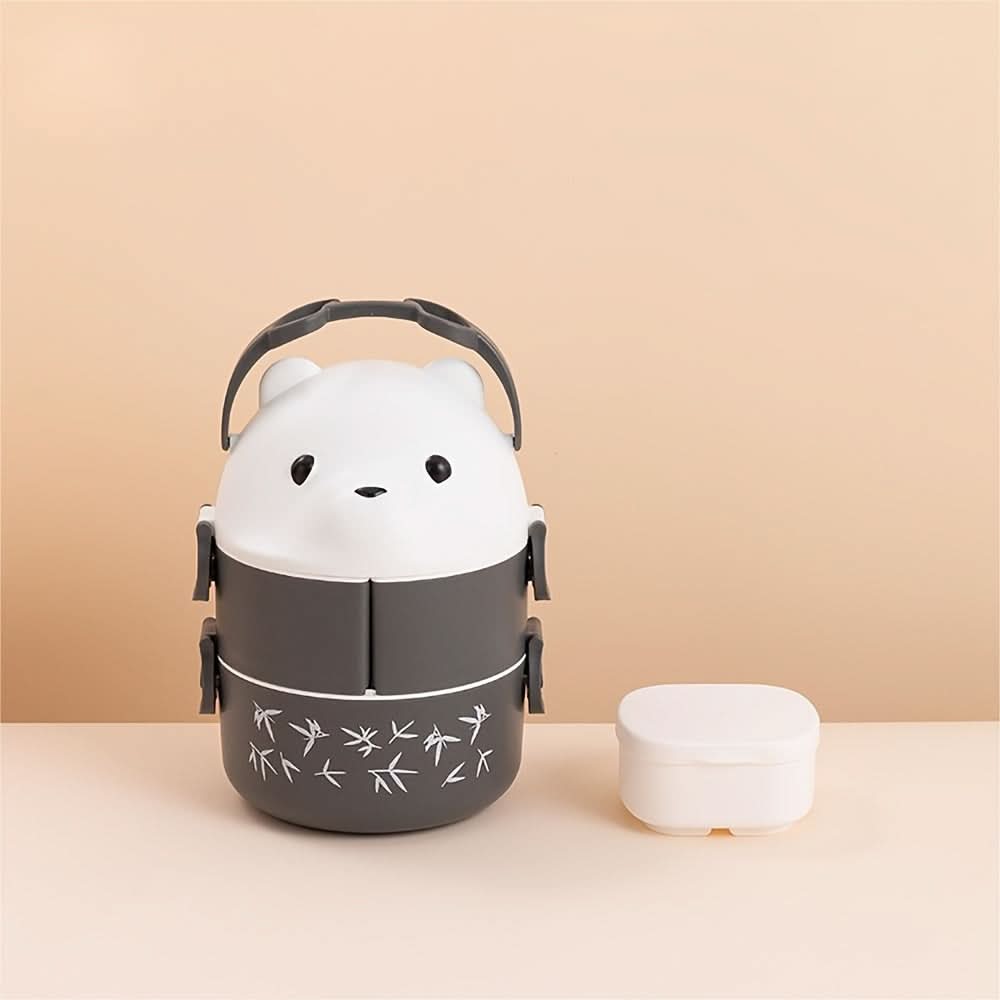Bear-Shaped Kids Lunch Box - Portable, Durable