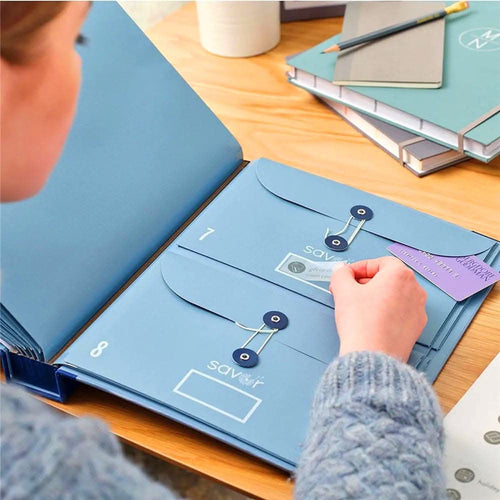 "PU Leather Document Organizer Folder with Pockets"
