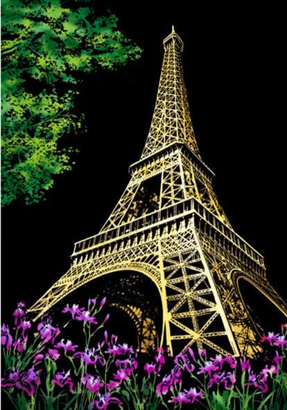 DIY Cityscape Scratch Art Kit