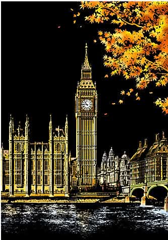 DIY Cityscape Scratch Art Kit