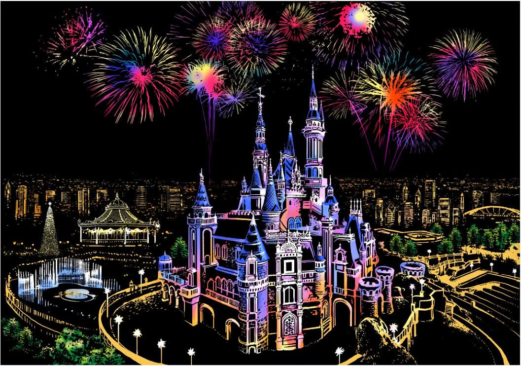 DIY Cityscape Scratch Art Kit