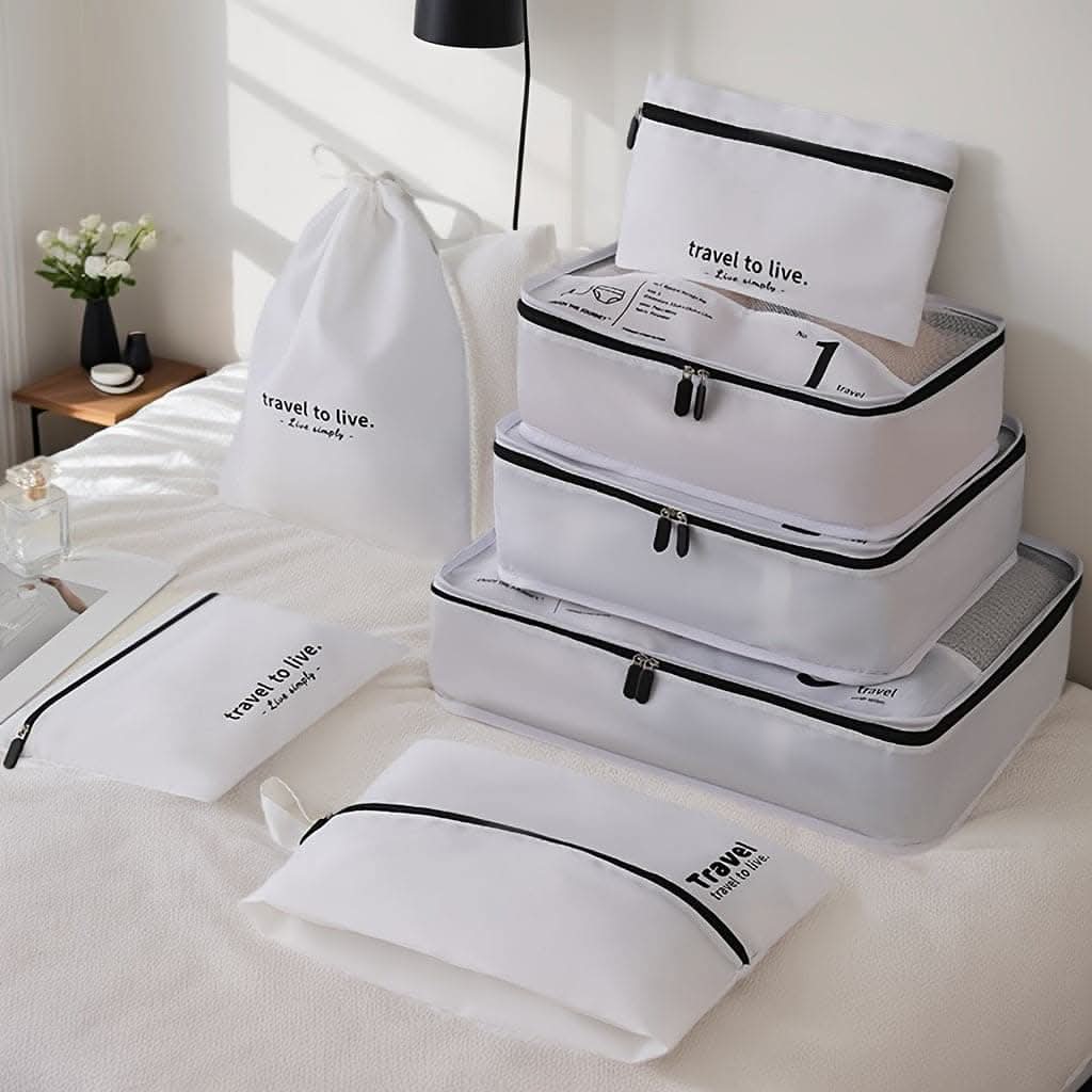 7-Piece Travel Packing Cubes Set