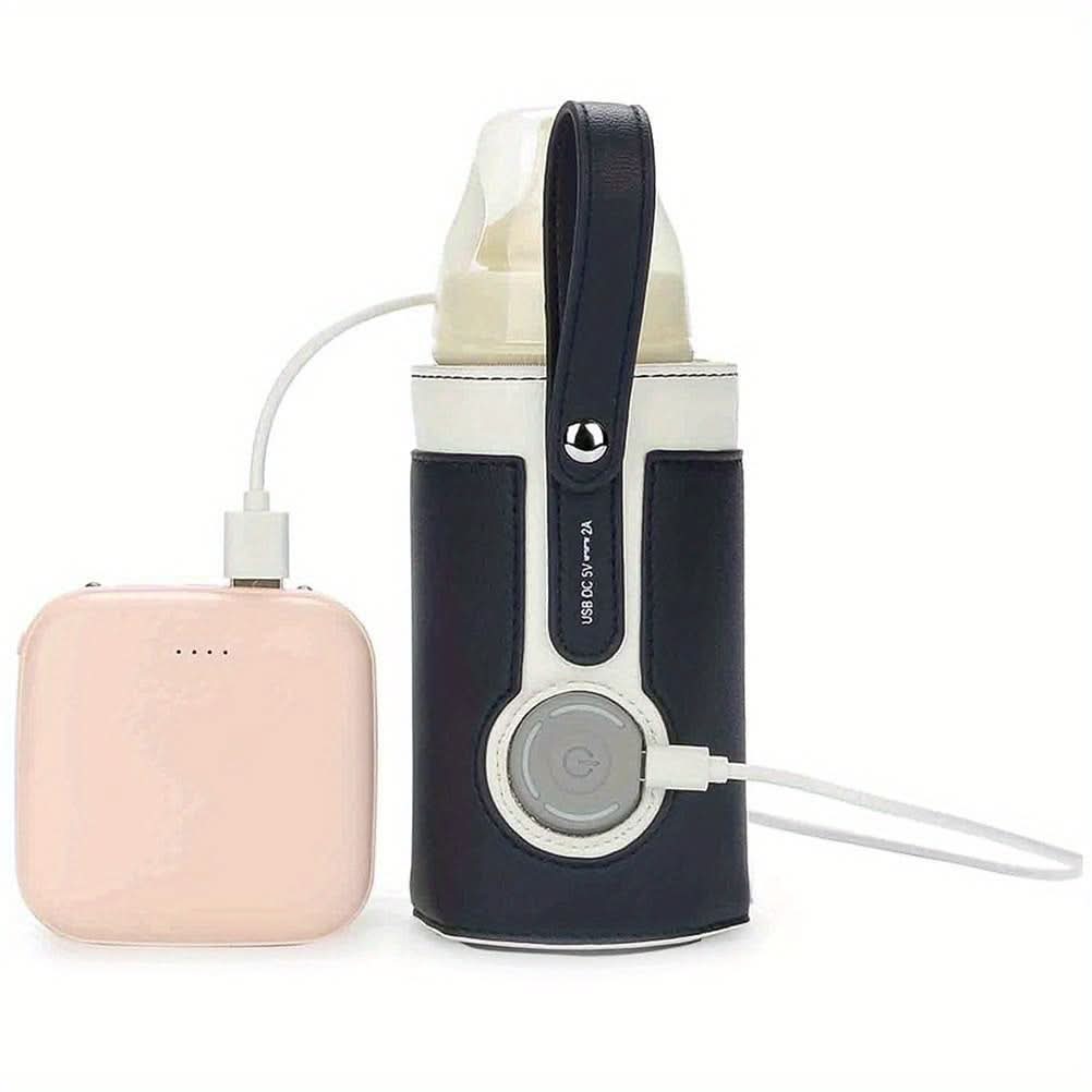 USB-Powered Portable Bottle Warmer, Compact Design for Home & Travel
