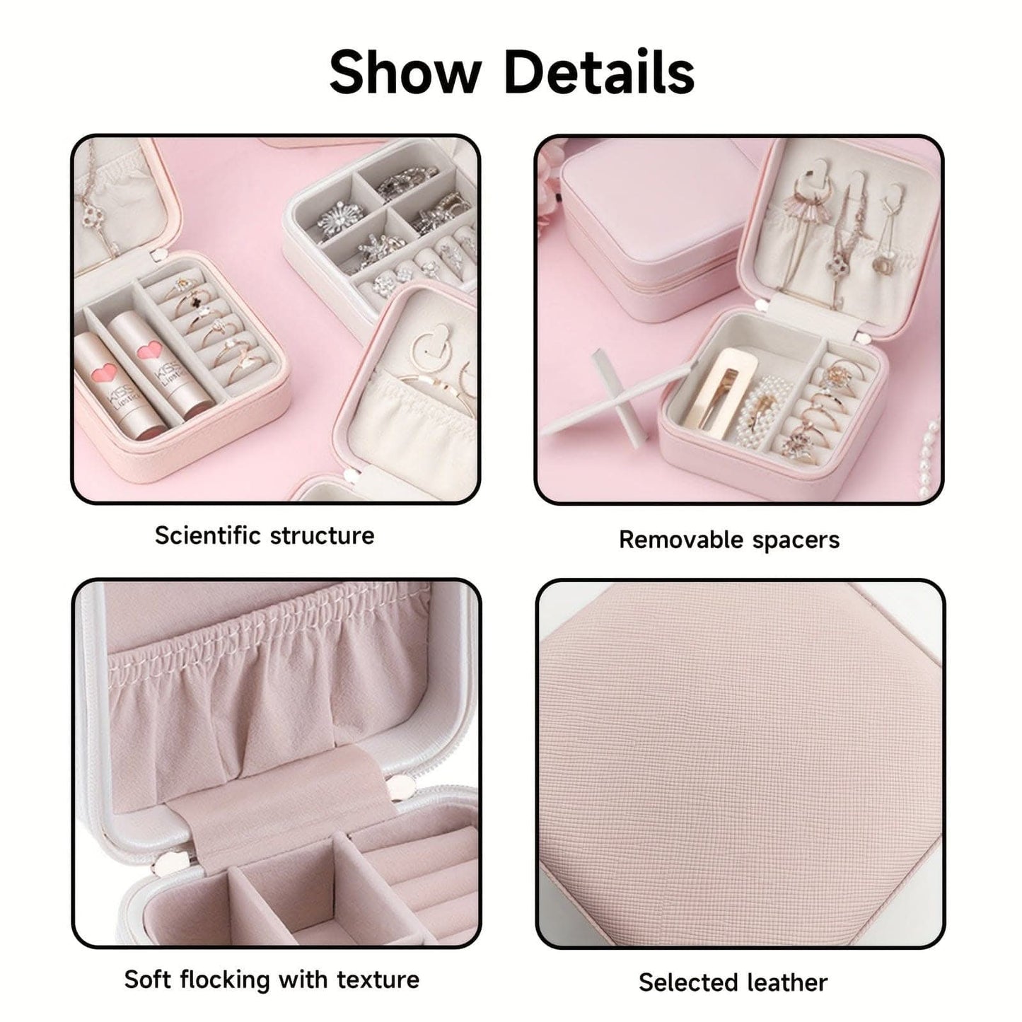 Deluxe Jewelry Travel Case – Stylish & Secure Organize