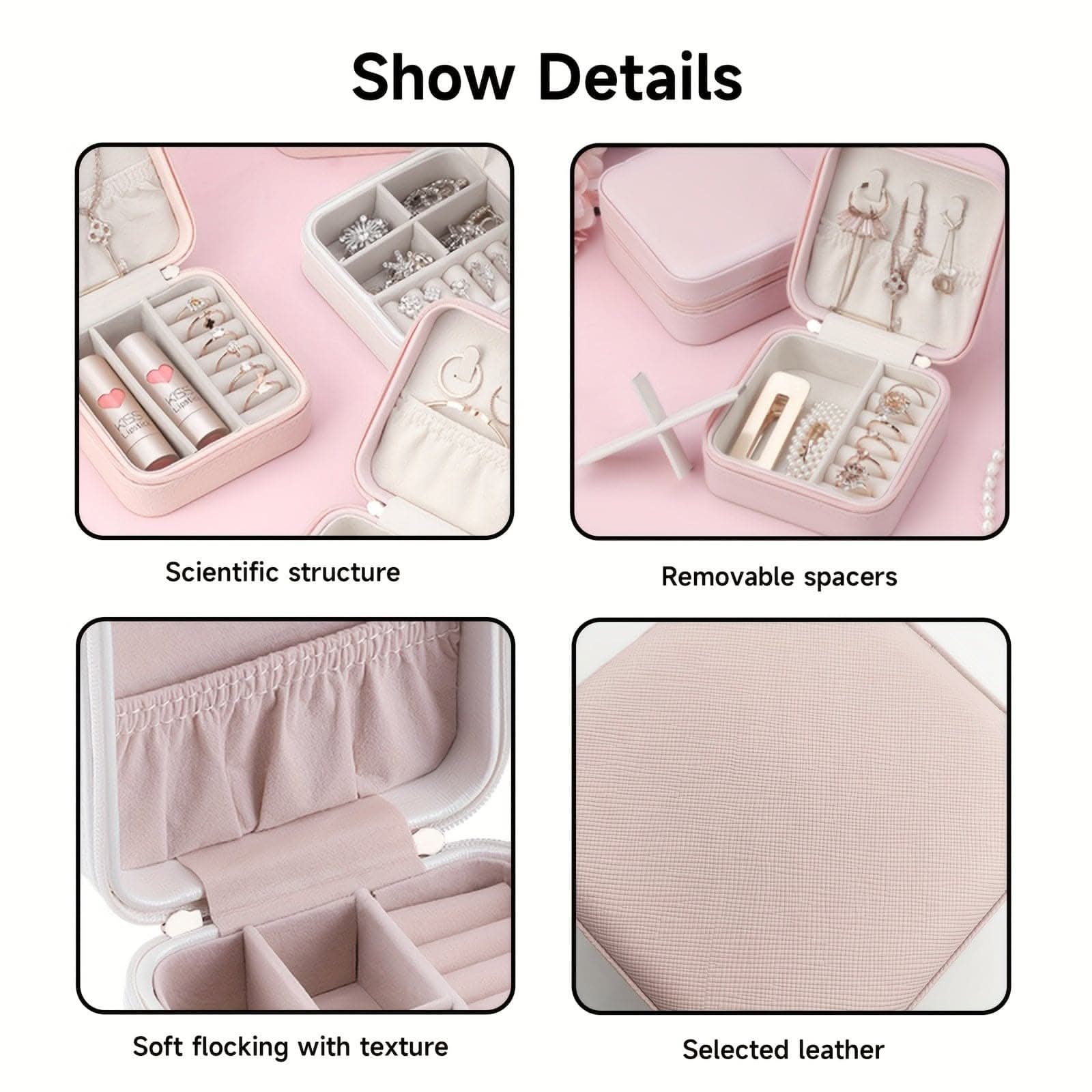 Deluxe Jewelry Travel Case – Stylish & Secure Organize