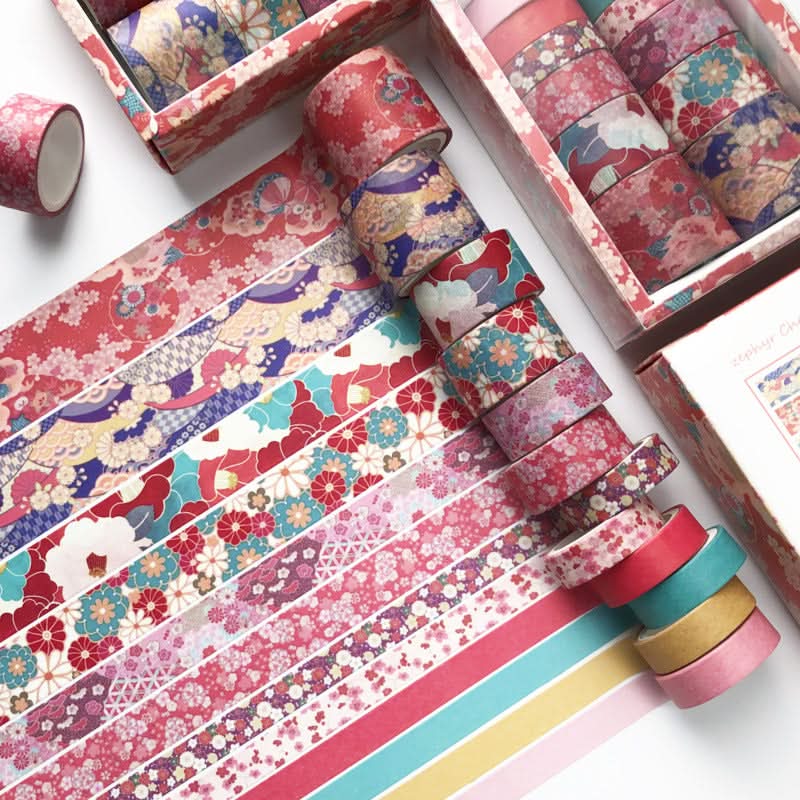 12-Pack Decorative Washi Tape Set for Notebooks & DIY