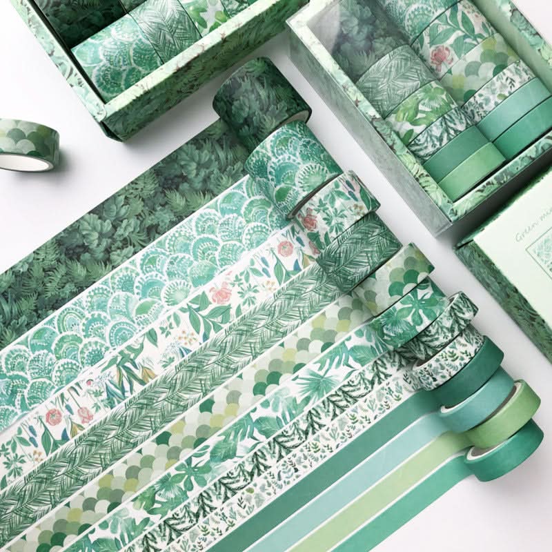 12-Pack Decorative Washi Tape Set for Notebooks & DIY