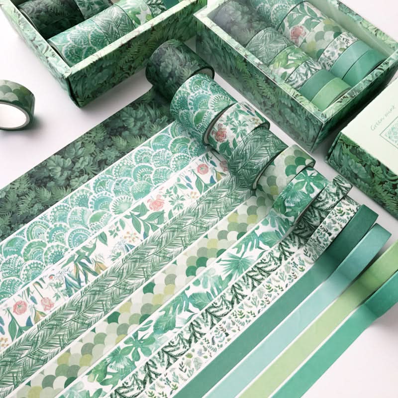 12-Pack Decorative Washi Tape Set for Notebooks & DIY