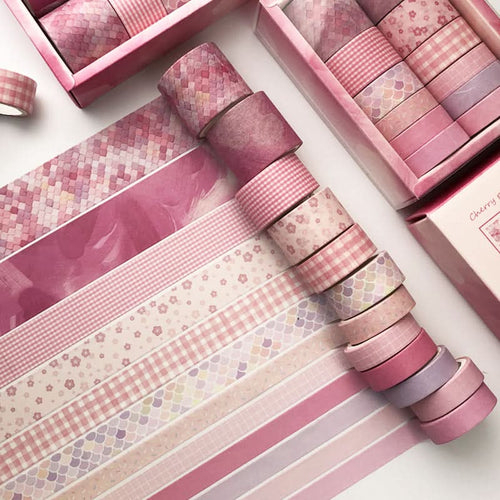 12-Pack Decorative Washi Tape Set for Notebooks & DIY