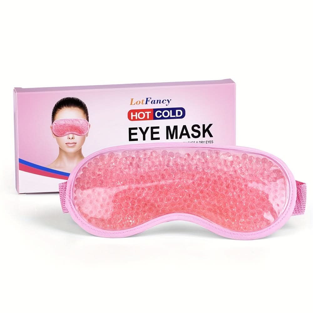 Gel Eye Mask for Puffy Eyes, Dark Circles & Migraines – Hot/Cold Therapy