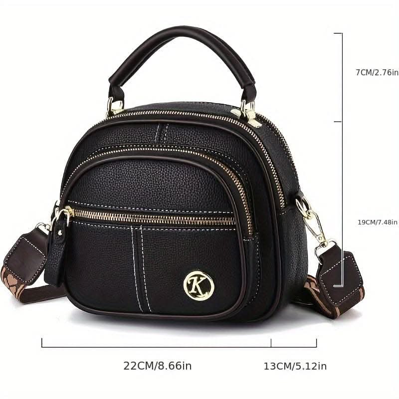 Women's Fashionable Versatile Small Handbag With Adjustable Strap