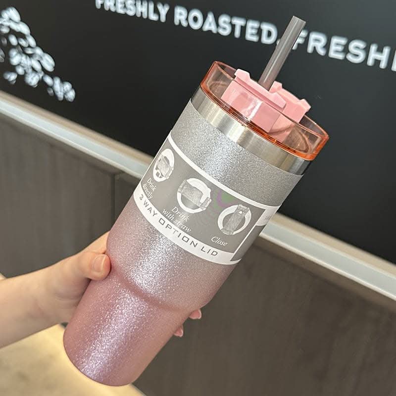 30 Oz Stainless Steel Insulated Bottle – Keeps Drinks Hot or Cold for Hours