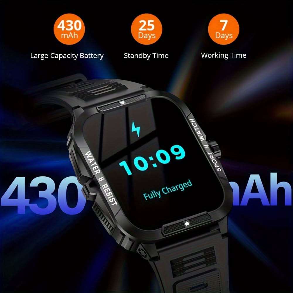 Large 1.96" HD Screen Smartwatch for Men