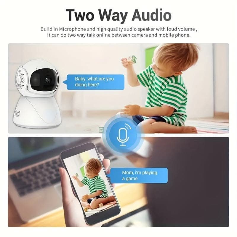 5G Dual Band 1080p HD WiFi Camera - Motion Tracking & Night Vision
