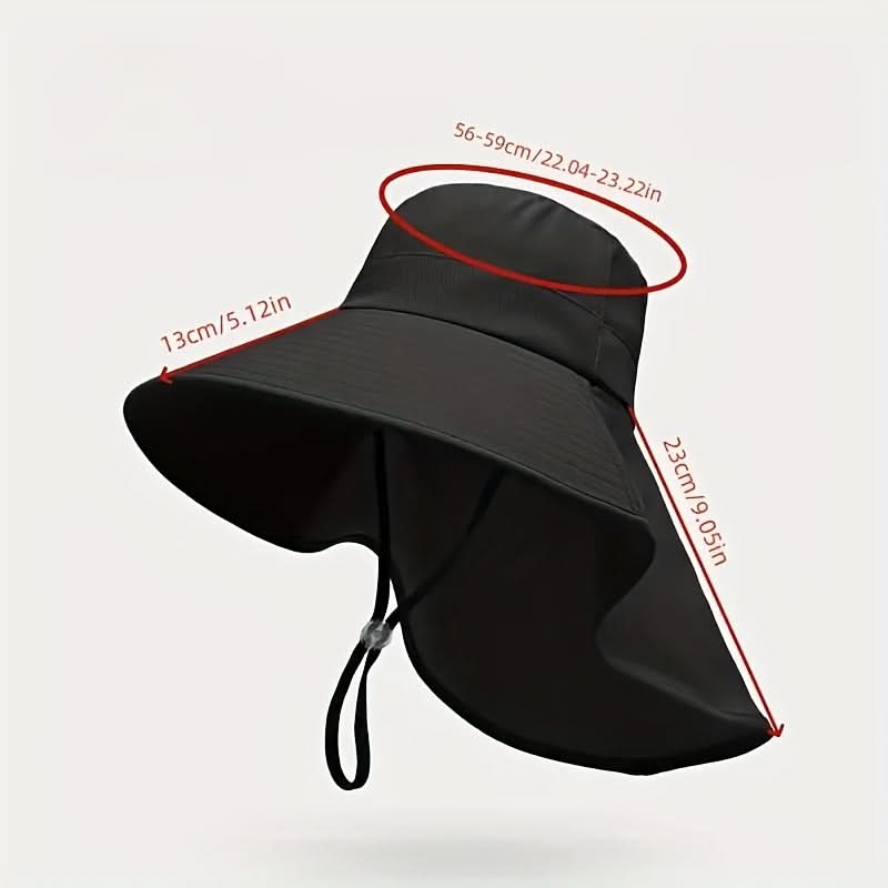 Women’s Sun Protection Bucket Hat with Ponytail Hole