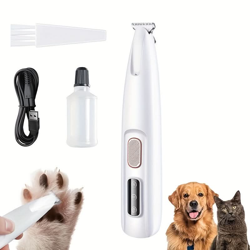 Cat Paw Trimmer with LED Light & Quiet