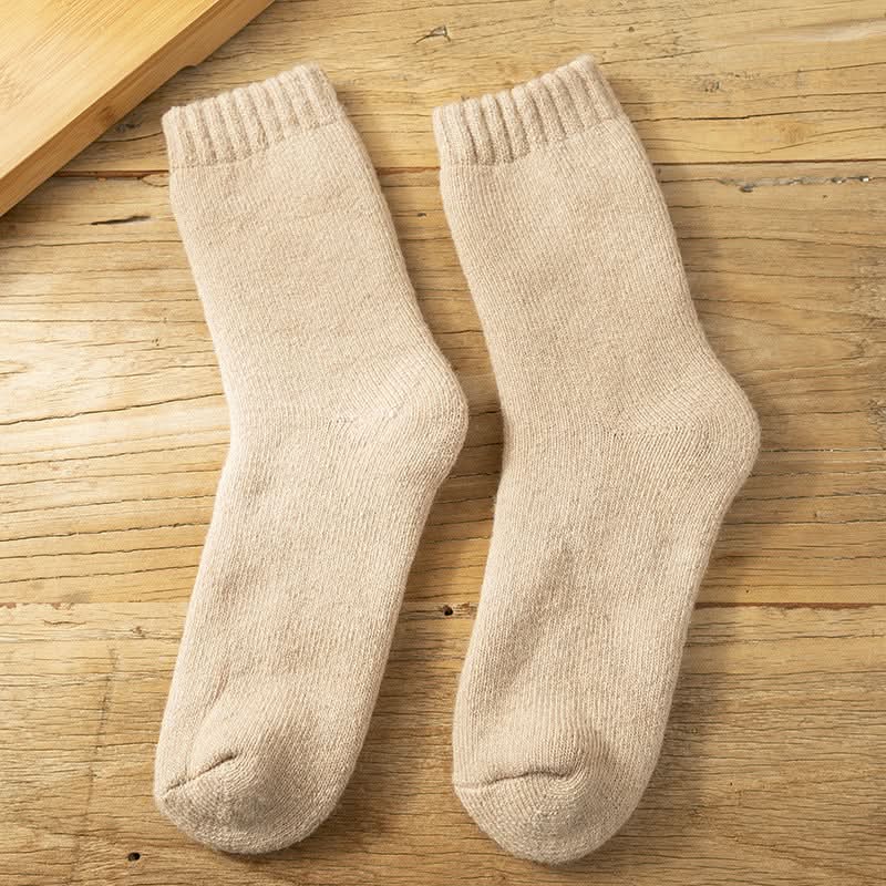 Men's Thick Wool Winter Socks - Mid-Tube