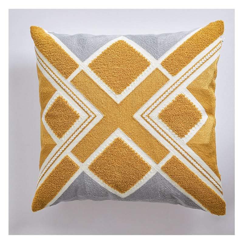 Modern Geometric Cotton Cushion Covers (Set of 2)