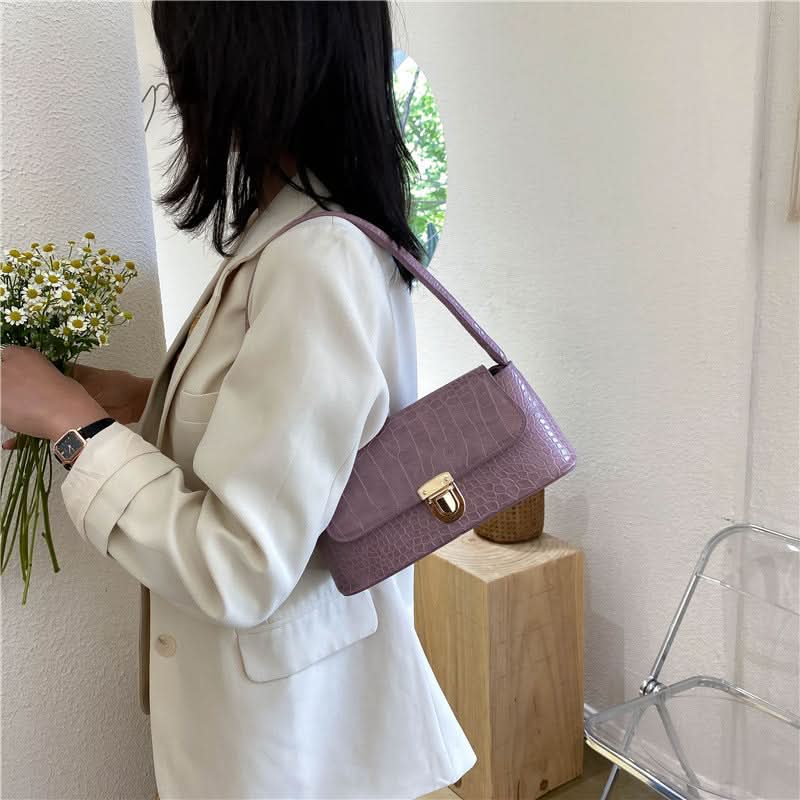Korean-Style Stone Pattern Shoulder Bag - Summer Fashion Underarm Bag