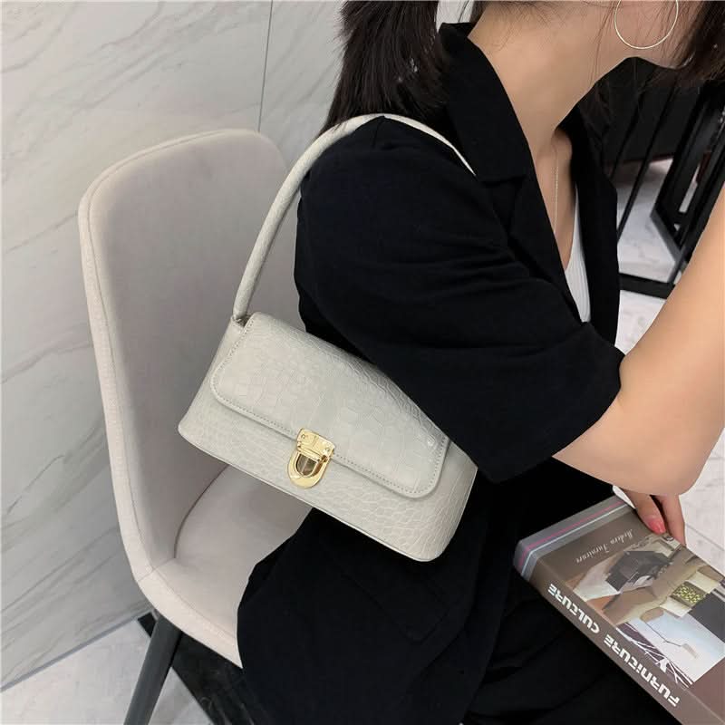 Korean-Style Stone Pattern Shoulder Bag - Summer Fashion Underarm Bag