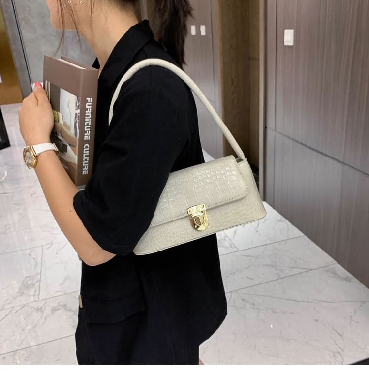 Korean-Style Stone Pattern Shoulder Bag - Summer Fashion Underarm Bag