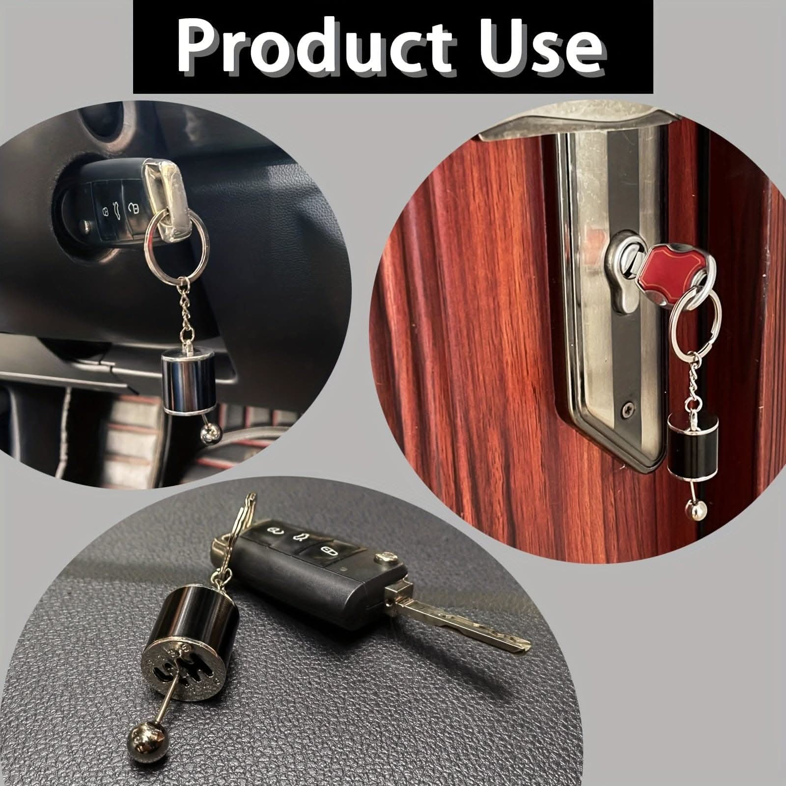 Mini Gear Shifter Keychain – Alloy Gearbox Key Ring for Car Enthusiasts