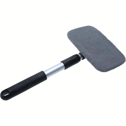 Extendable Windshield Cleaning Wand with Microfiber Pad