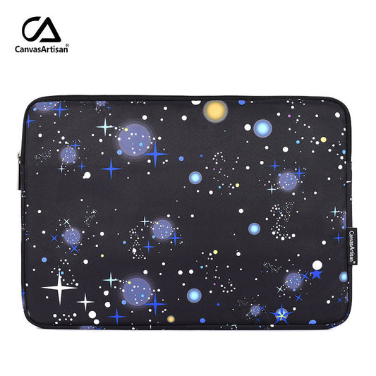 Galaxy Stars Printed Laptop Sleeve - Shock-Resistant Polyester Cover for Dell & More